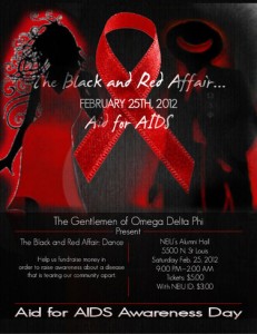 Flyer for The Black and Red Affair