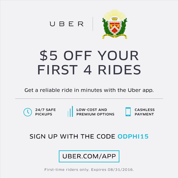 Omega Delta Phi Partners with Uber